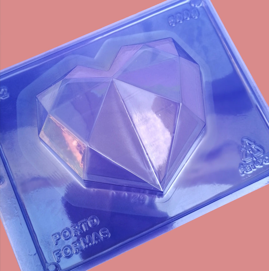 MOLDE CORAZÓN DIAMANTE 500G